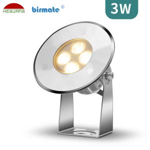 Quality 170ma SS316L SMD3030 Pool Garden Lighting 3W Adjustable Angle VDE Cable wholesale