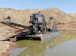 Bucket Chain Type Gold Dredge Boat High Efficiency Gold Mining Dredge Boat