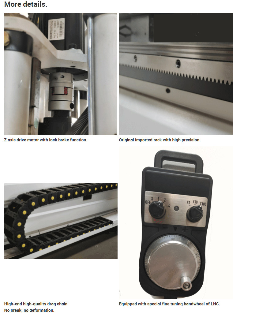 Vacuum Adsorption Platform CNC Wood Router Machine CE Certified