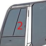 Straight Position Left Door Excavator Glass Replacement 4mm Thick