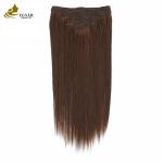 Dark Brown 22 inch Clip In Hair Extensions human Hair 100% Virgin 16 Pieces