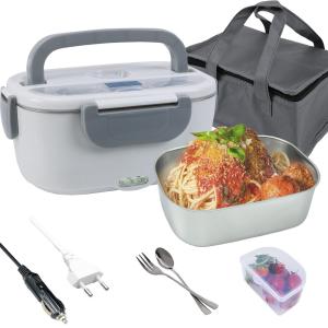 Quality Leakproof Electric Lunch Box Food Warmer With 304 Stainless Steel Steamer wholesale
