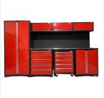 Silver Garage Metal Tool Box 2 Door Tall Cabinet for Heavy Duty Steel Roller