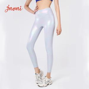 Quality Yoga Shiny Bronzing Workout Leggings Tights High Waist Hip Lift Fitness Yoga Tights wholesale
