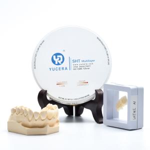 Quality Preshaded Dental Zirconia Block SHT Multilayer Zirconia Blocks For Crown Bridges Anterior wholesale