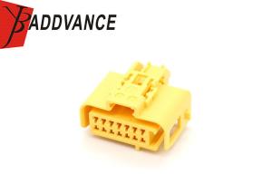 Quality 10340790 14 Pin Automotive Electrical Connectors Female Kostal Yellow wholesale