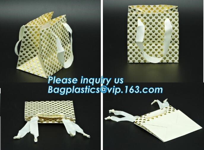 Laudry kraft bags, clothes bags, pack Recycled brown kraft paper bag twisted handles shopping packaging kraft paper bag