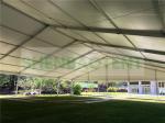 Outside Clear Windows Luxury Party Tent , White Marquee Tent Environmental