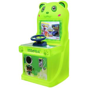Quality Cartoon Cute Bear Coin Children's Mall Machine Magical Generals Competing For Champion Racing Two In One Game wholesale