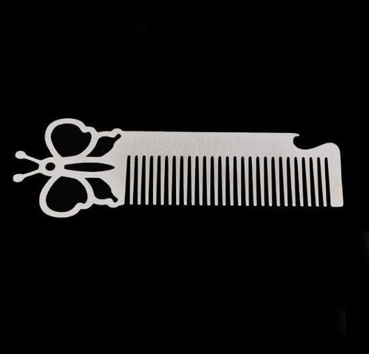Custom cool innovative men gift, engrave logo stainless steel long barber beard
