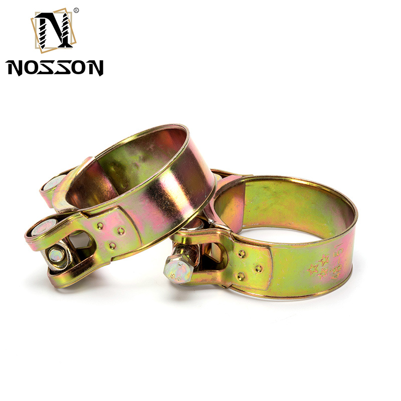 Heavy Duty Clamp Metric GB Standard T-Bolt Hose Clamp Adjustable Single Stainless Steel 304 for Mining Measurement System