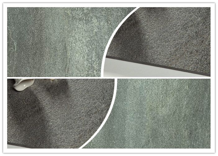 Living Room Floor Modern Porcelain Tile / Grey Stone Look Porcelain Tile