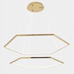 Electroplated Stainless Steel Led Ceiling Lights Acrylic Modern Commercial Chandelier E14