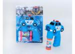 Police Car Shape LED Bubble Gun Shooter Children's Play Toys Blue Color Age 3