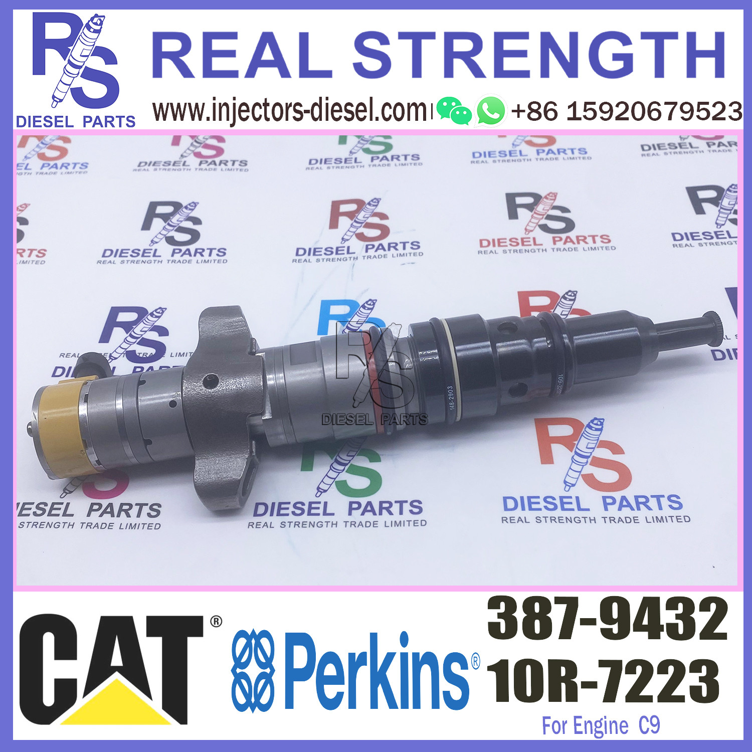 Diesel spare part cat injectors 387-9432 387-9433 328-2576 for caterpillar c9 injector