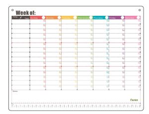 Quality Personalised Horizontal Magnetic Fridge Calendar Monthly Notepad wholesale