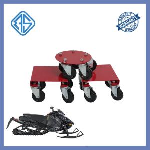 Quality Big 1500 Pounds 10 Inch Snowmobile Dolly Casters Red Heavy Duty wholesale