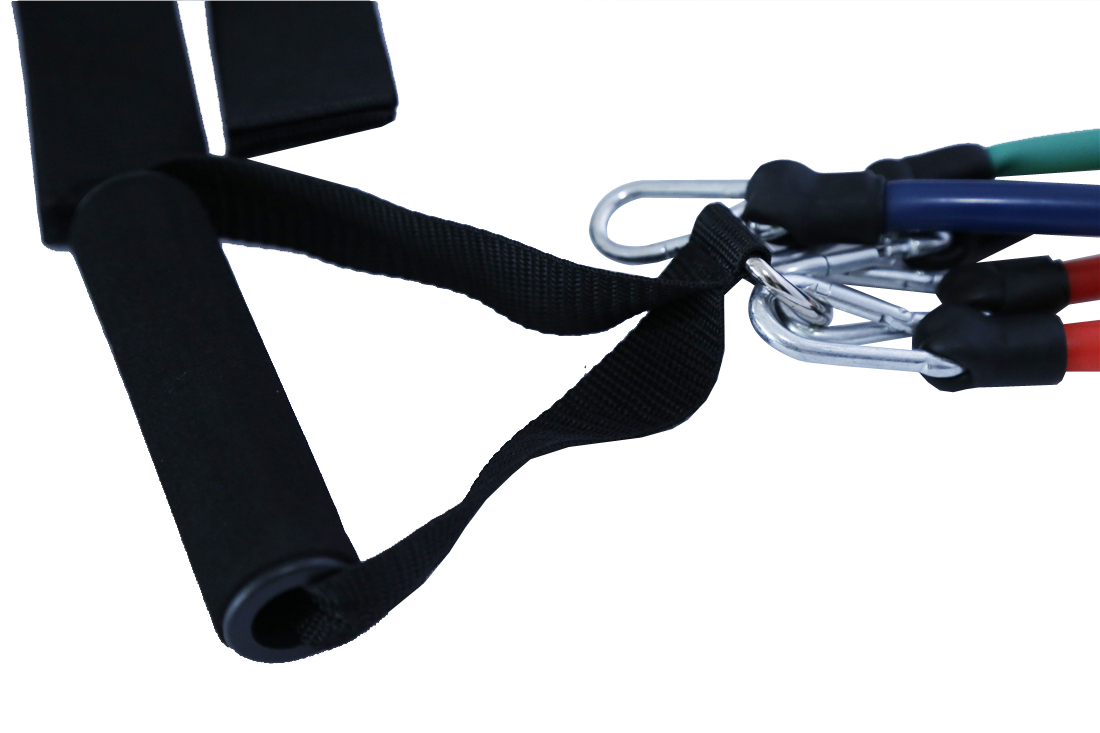 ISO9001 CE Workout Recovery Equipment 11Pcs Resistance Band Tube Set