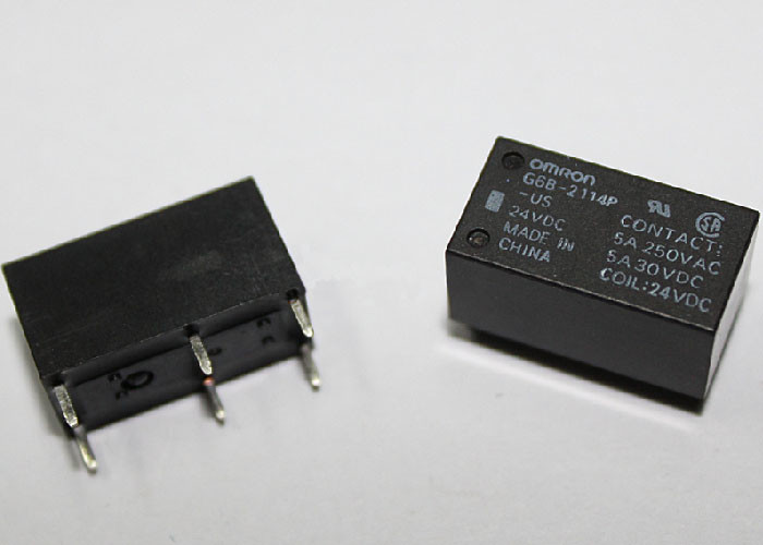 original Omron power relay G6B-2214P-1-US-5V/ 12V/ 24VDC - 5A (6 Pin)