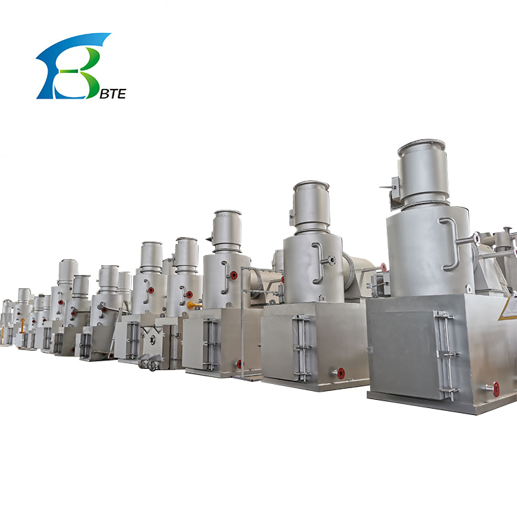 2023 Silver/Blue Pet Animal Cremation Furnace with Solid Waste Management System