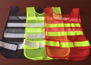 Quality Reflective Three Lines High Visibility Traffic Road Safety Vests wholesale