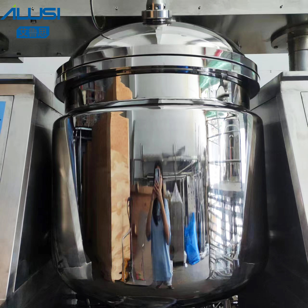 Cosmetic Lotion Cream Vacuum Emulsifying Mixer Blender Face Cream Homogenizer