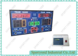 Quality Indoor Digital Gym Electronic Basketball Scoreboard 180x95cm , Wireless RF Controller wholesale