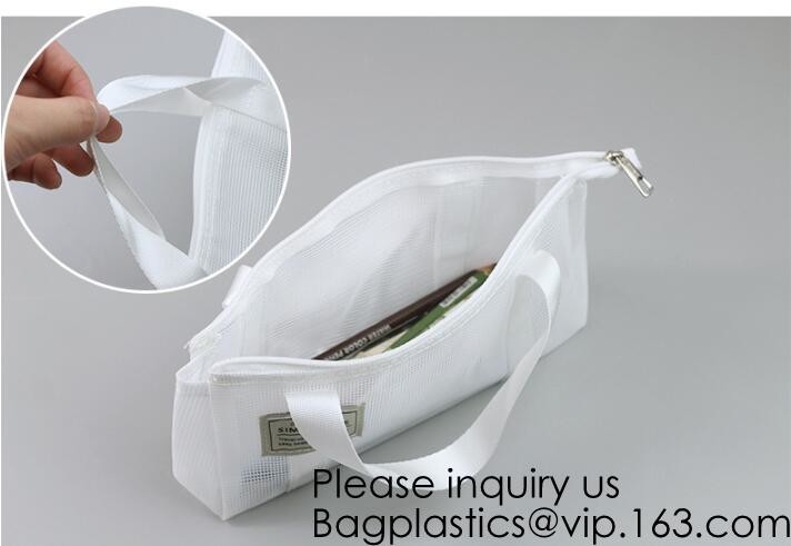 Cosmetic Bags Zip Makeup Mesh Bags Pencil Case Pouch Travel Toiletry Kit Set Storage Case,Pouch for Offices Travel Acces