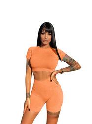 Quality Hot Sale Sports Yoga Clothing Gym Fitness Wear High Waisted Workout Shorts Custom Yoga Set wholesale