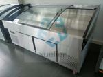 Commercial Stainless Steel Glass Door Chest Freezer 220V