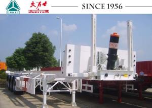 Quality 20/40FT Tipping Skeletal Trailers , Heavy Duty 3 Axle Trailer With Long Service Life wholesale