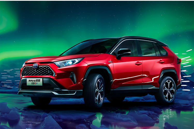 Maximum torque Nm 224 Energy type Plug-in Hybrid 2023 TO-YOTA RAV-4 Dual Engine E 2.5L 180HP 2WD Vehicle With 360 Camera