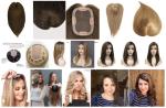 The new type full Swiss lace topper for hair loss Balayage color women hair