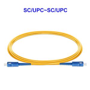 China Simplex Single Mode Fiber Cable SC UPC SC UPC For Data Center on sale