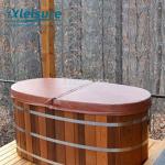 Brown Oval Spa Lid Covers Vinyl Hot Tub And Spa Covers For Wooden Hot Tub