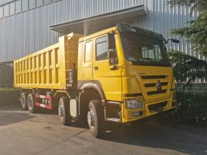 Quality Sinotruk Howo Tipper Dump Truck 12 Wheels 400Hp 8 × 4 Mining RHD Yellow wholesale