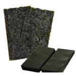 Half Cut Roasted Sushi Nori Seaweed Sheets Dark Green