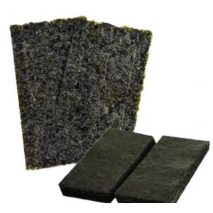 Quality Half Cut Roasted Sushi Nori Seaweed Sheets Dark Green wholesale