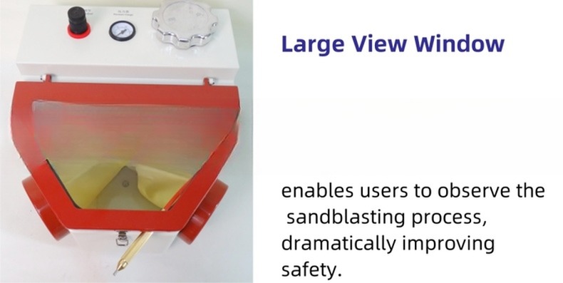 Double Tank Dental Lab Sandblaster porcelain Crowns Polishing Dental Nozzle Sandblasting