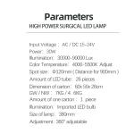 LED Dental Chair Light with Color Temperature Adjustment