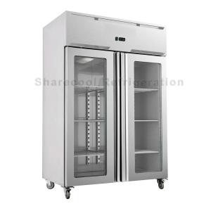 Quality Glass Door Stainless Steel Upright Refrigerator wholesale