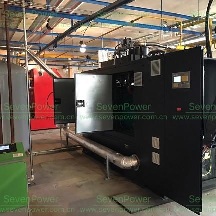 Black Color Natural Gas CHP , 60Hz 220V 180KW Natural Gas Cogeneration Speed