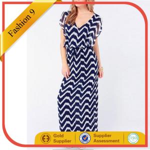 Quality Casual V Neck Floor Length Maxi Dress wholesale