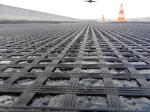 Road Construction Geogrid 50kn Tensile Strength 80-80 PET for Roadbed Solidifica