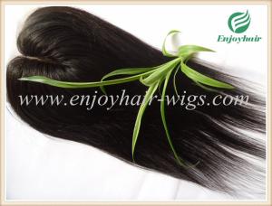 Quality Silk top closure 4''x4'' malaysian virgin hair natural color straight 10''-24''middle part wholesale