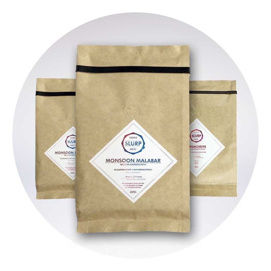 Customized Tin Tie Coffee Bean Bag / Aluminum Foil Side Gusset Coffee Bag