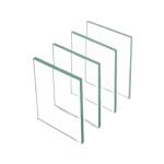 8mm Double Glazing Clear Toughened Glass for Office Building