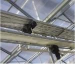 Black Greenhouse Kits Reducer Gear Motor For Ventilation With Glass Cover
