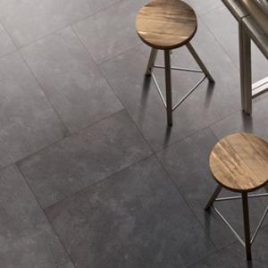Quality 3D Inkjet Ceramic Kitchen Floor Tile , Anti Bacterial Black Kitchen Floor Tiles wholesale