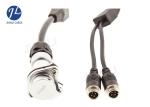 Waterproof Rear View Camera Cable Trailer 7 Pin With 2 Channel CAMS